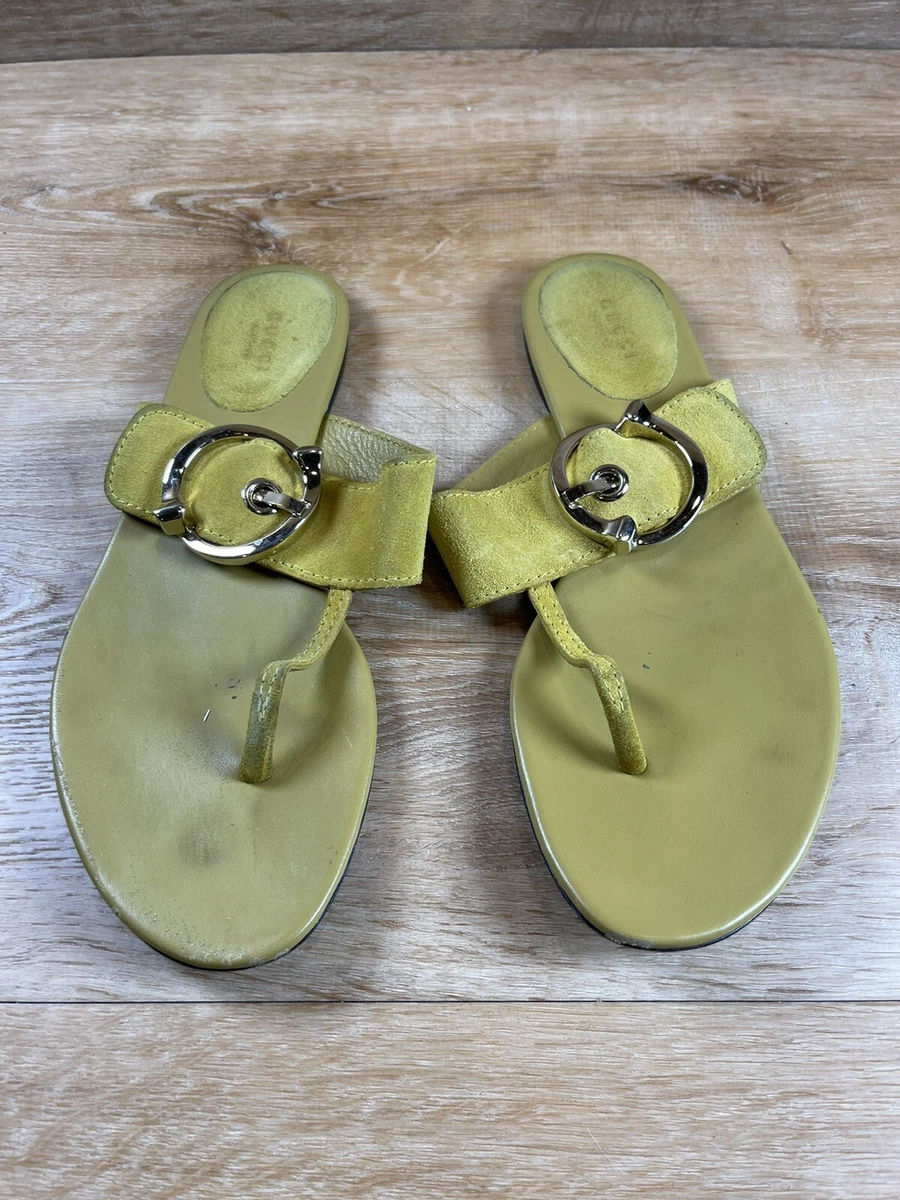 Gucci Olive Green Slide Sandals UK 9 US10 GG Horsebit Sandal | GUCCI | elysewalker main image 3