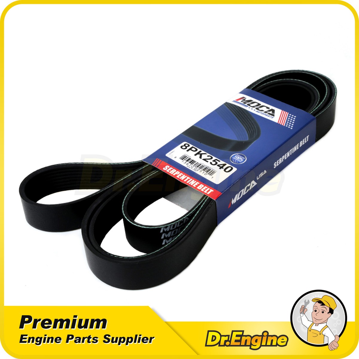 Serpentine Belt A-Premium Serpentine Drive Belt - 6-Rib, 100.01