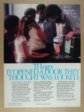 1982 TI Texas Instruments Computer LOGO Programming Language vintage print Ad