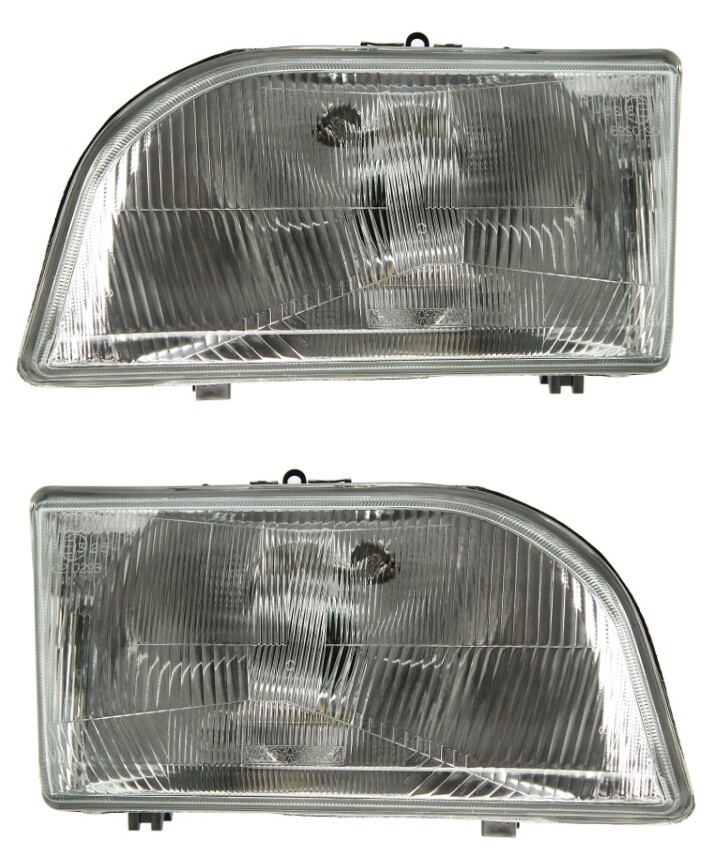 Phare avant gauche et droit H4 manuel argenté pour Ford Fiesta III 1989-1995