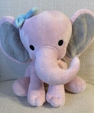 Bedtime Originals Twinkle Toes Pink Elephant Plush Hazel Stuffed Animal Toy