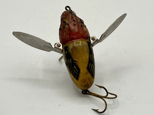 SEHR ALTER Vintage Heddon Crazy Crawler Hummel Angelköder Antik - Bild 2 von 4