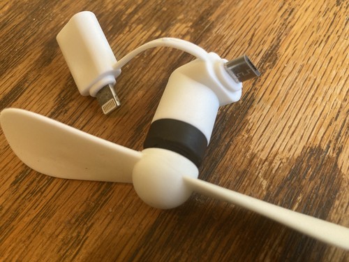 Hornitos Cell Phone Mini Fan Accessory Lightning Port & Micro USB Compatible - 第 3/6 張圖片