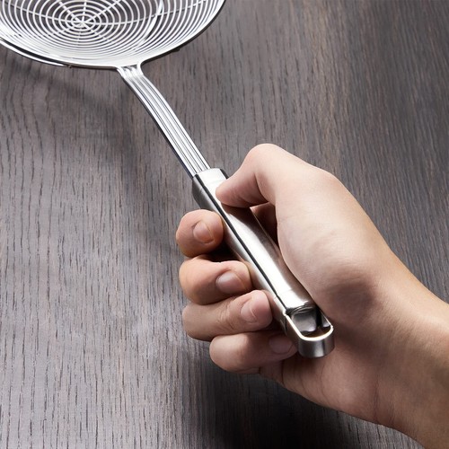 Spider Skimmer Strainer Ladle Deep Frying Chinese Spoon and Stainless Steel Wire - Picture 5 of 7
