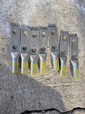 7 NEW OLD STOCK! 3M 2-HOLE COPPER COMPRESSION LUGS 31149 U29RT