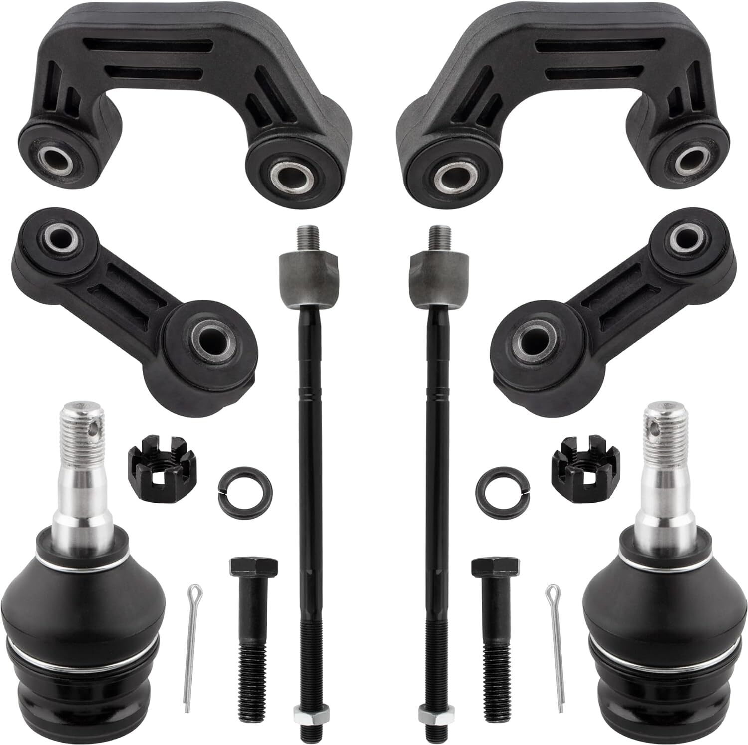 Front & Rear Sway Bar Links Inner Tie Rod Ends Fits Subaru Impreza 1998