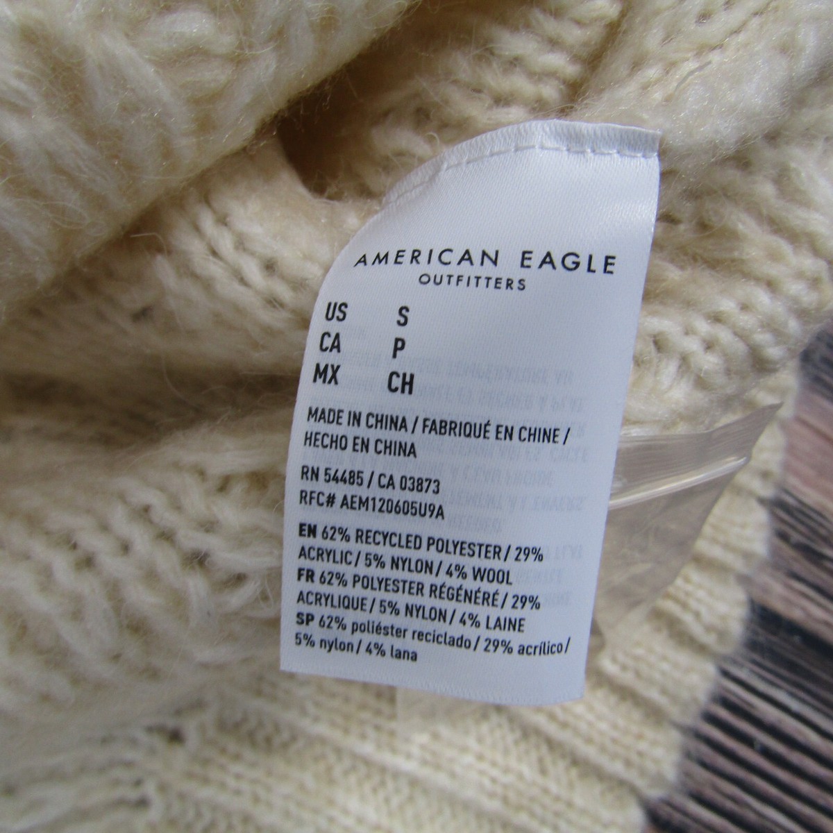 Pull Tricoté Blanc American Eagle Outfitters Taille XS - Neuf Sans étiquettes - Femme