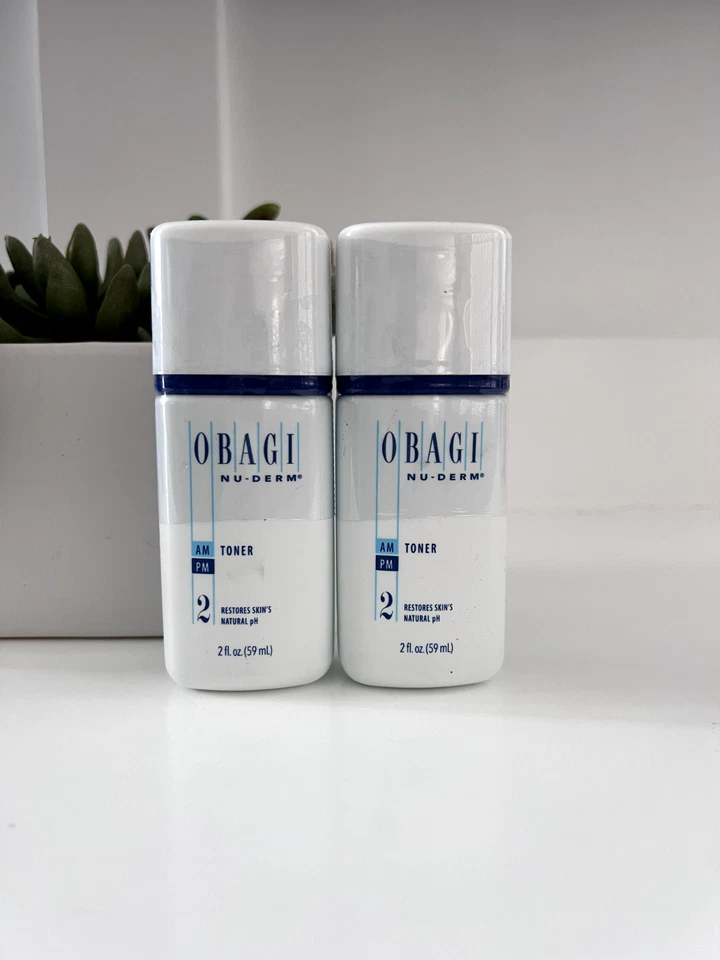 Novo Tamanho Viagem Obagi Nu Derm Everyday Day Night Toner Facial 2 oz cada x 2 peças - Imagem 2 de 2