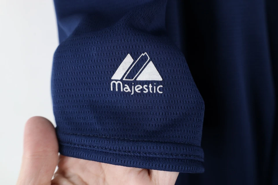 Camiseta deportiva de béisbol vintage Majestic para hombre 2XL Brandon Inge Detroit Tigers azul #15 Foto 4 de 4