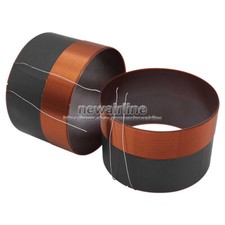 2PCS 75.5mm Bass Speaker Voice Coil Woofer Sound Drive Black Aluminium 2 Layers