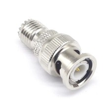 Portable Mini-UHF Female to BNC Male Coax Adapter Connector-USA Ham Radio Seller