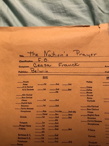The Nations Prayer 1946 Frank Swift Orquesta Completa Partituras Arreglo - Imagen 3 de 4