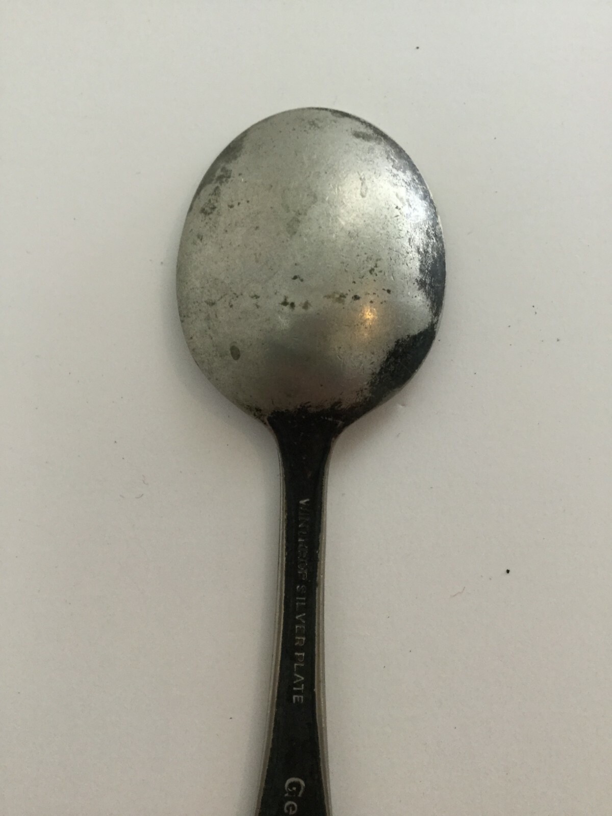 Vintage Gerber Baby Spoon Winthrop Silver Plate Cattle Ranchers Estate