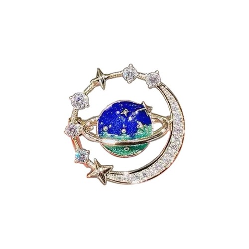 Anti Slip Cosmic Planet Buckle Clothing Accessories Temperament Neckline Pin - Bild 9 von 9