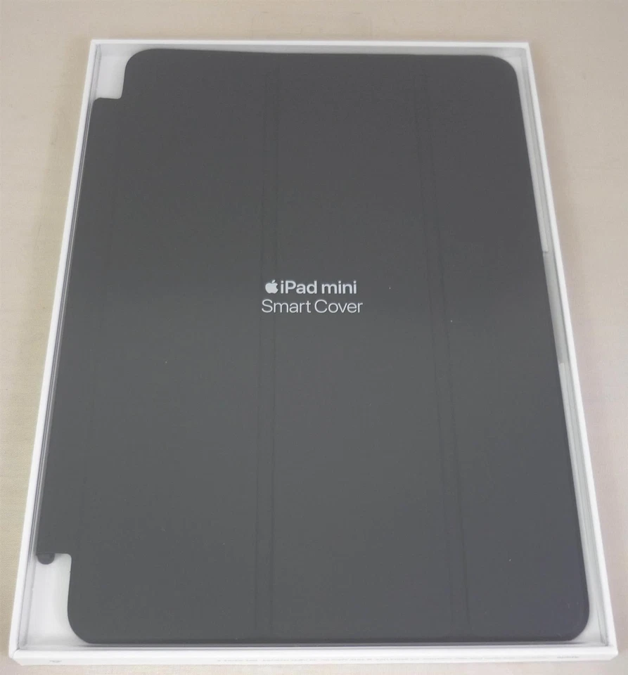 Originale Apple iPad Mini 4 & 5 (4th & 5th Gen) Smart cover - Nero - Nuovo - Immagine 2 di 4