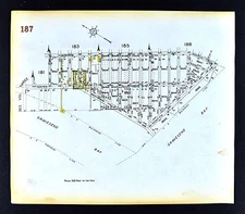 1929 Brooklyn Map Gravesend Bay West Shore Egolf Avenue Bay Street New York City