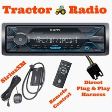 Plug & Play John Deere, JCB, McCormick Tractor Radio SIRIUS SXM Remote Bluetooth