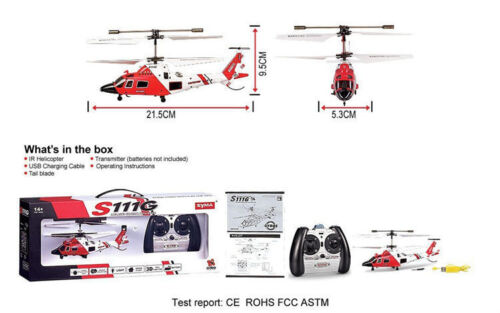 Mini Elicottero Radiocomandato 3 Canali Syma S111 Guardia Costiera - Bild 7 von 7