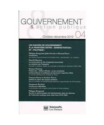 GOUVERNEMENT ET ACTION PUBLIQUE 04