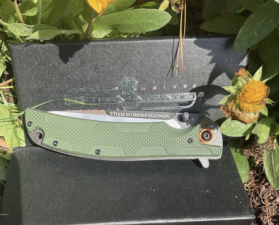 极限斗牛犬折叠口袋刀 G10 + D2 轻松翻转和消防紧锁 — 第 4/4 张图片