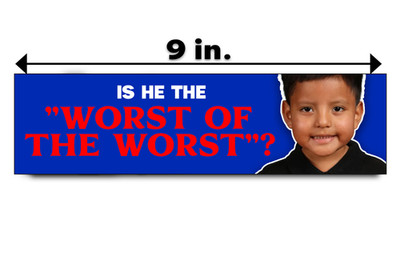 Liam Ramos Anti-ICE Bumper Sticker Decal Minnesota Preschooler Abolish Trump