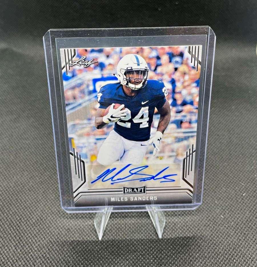 Miles Sanders Leaf Metal Draft Autographs #BAMS2 Base