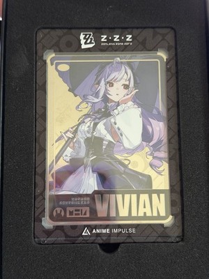 Zenless Zone Zero Vivian SILVER Metal Card ZZZ Anime Impulse Exclusive Series 1