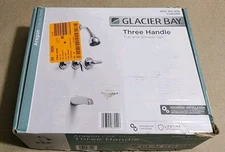 Glacier Bay Aragon 3-Handle 1-Spray Tub and Shower Faucet Chrome Valve Included