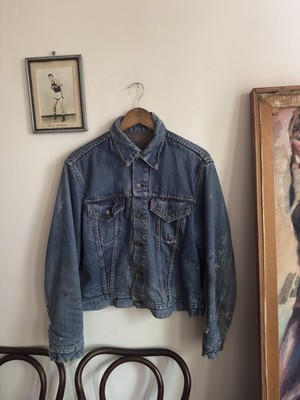 Vintage 60s Levi s Big E Type III Blanket Lined Denim Trucker Jacket