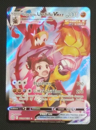 Pokémon TCG Urshifu VMAX Single Strike TG19/TG30 Brilliant Stars Ultra Rare