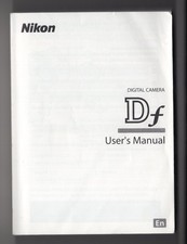Nikon Df Digital Camera Genuine User's Manual / Instruction Guide In English