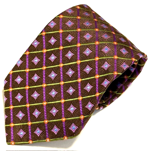 Robert Talbott Tie Foulard Old Money Style Geometric Best Of Class Nordstrom - Picture 22 of 22