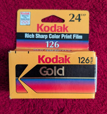 Kodacolor Gold 200 Film 126-24 Kodak 28x28mm Exp. 1996 Open Box