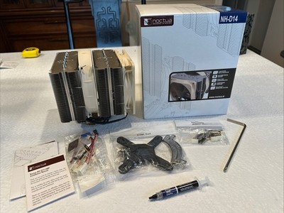 Noctua NH-D14 Premium Heatsink Brand New 140mm/120mm Brown 