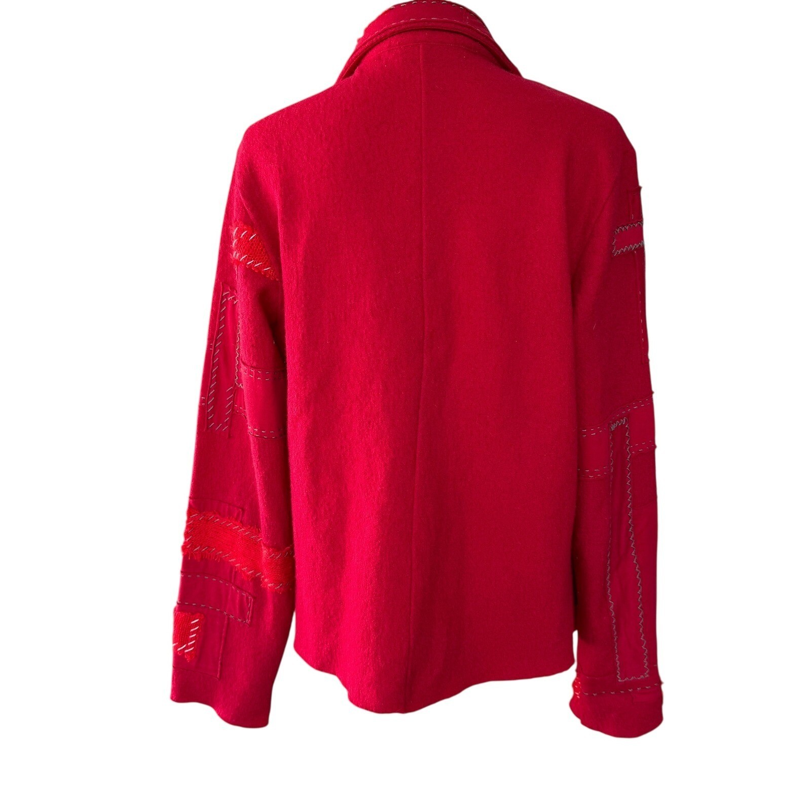 Orvis Wool Patchwork Blazer Jacket Unique Design … - image 2