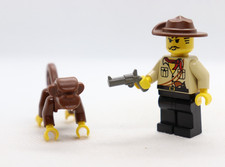 Johnny Thunder w/ Monkey 5986 5987 5958 Adventurers Desert LEGO&reg; Minifigure