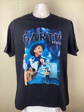 Vintage 1997 Garth Brooks Concert T-Shirt Black L 90s Country Music Singer Band