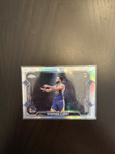 2025-26 Topps Chrome Update Stephen Curry Moment In Time MT-2 Silver Refractor