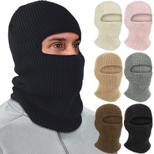 Balaclava Face Mask Beanie Hat 2 in 1 Knitted Ski Mask Beanie Hat for Men Women