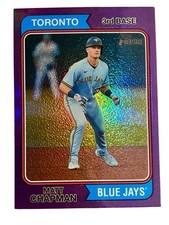 Topps 2023 Heritage Matt Chapman Toronto Blue Jays Purple Parallel #378
