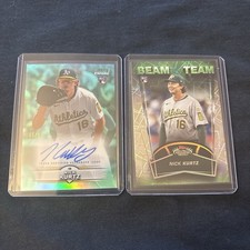 Nick Kurtz Lot- 2025 Topps Stadium Club Beam Team case Hit & Turquoise Auto /99