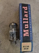 (2) Mullard 6DJ8 ECC88 Vacuum Tube Made in Holland  New Old Stock