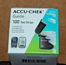 ACCU-CHEK Test Strips 100 count  FREE SHIPPING - Exp. 06-2027 or Later - New