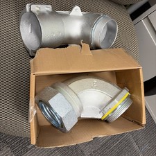 (2) 3" USZCZELKA SZCZELNA 90 STOPNI ELASTYCZNE ZŁĄCZE HUBBELL Raco 3432 