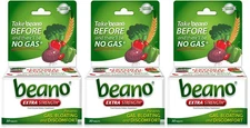 Beano Extra Strength Gas Prevention & Digestive Enzyme Supplement 30ct (3 Pack)