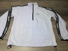 DKNY Sport Quarter Zip Pullover Women's Medium Light Purple Logo