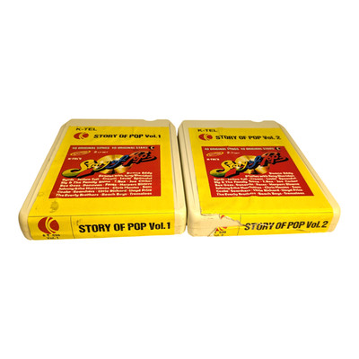 NEW PADS&TESTED! K-TEL STORY OF POP VOL1&2 | 1973 | B+  8-track cartridge