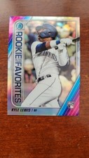 2020 Bowman Chrome Kyle Lewis Rookie Of The Year Favorites #ROYF-KL Mariners 