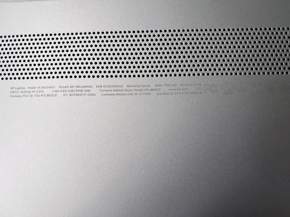 HP Laptop-14, AMD A4-9125 R3 CPU, 4GB RAM, 60GB SSD, Win10H (14-dk0045nr) - Image 4 of 4