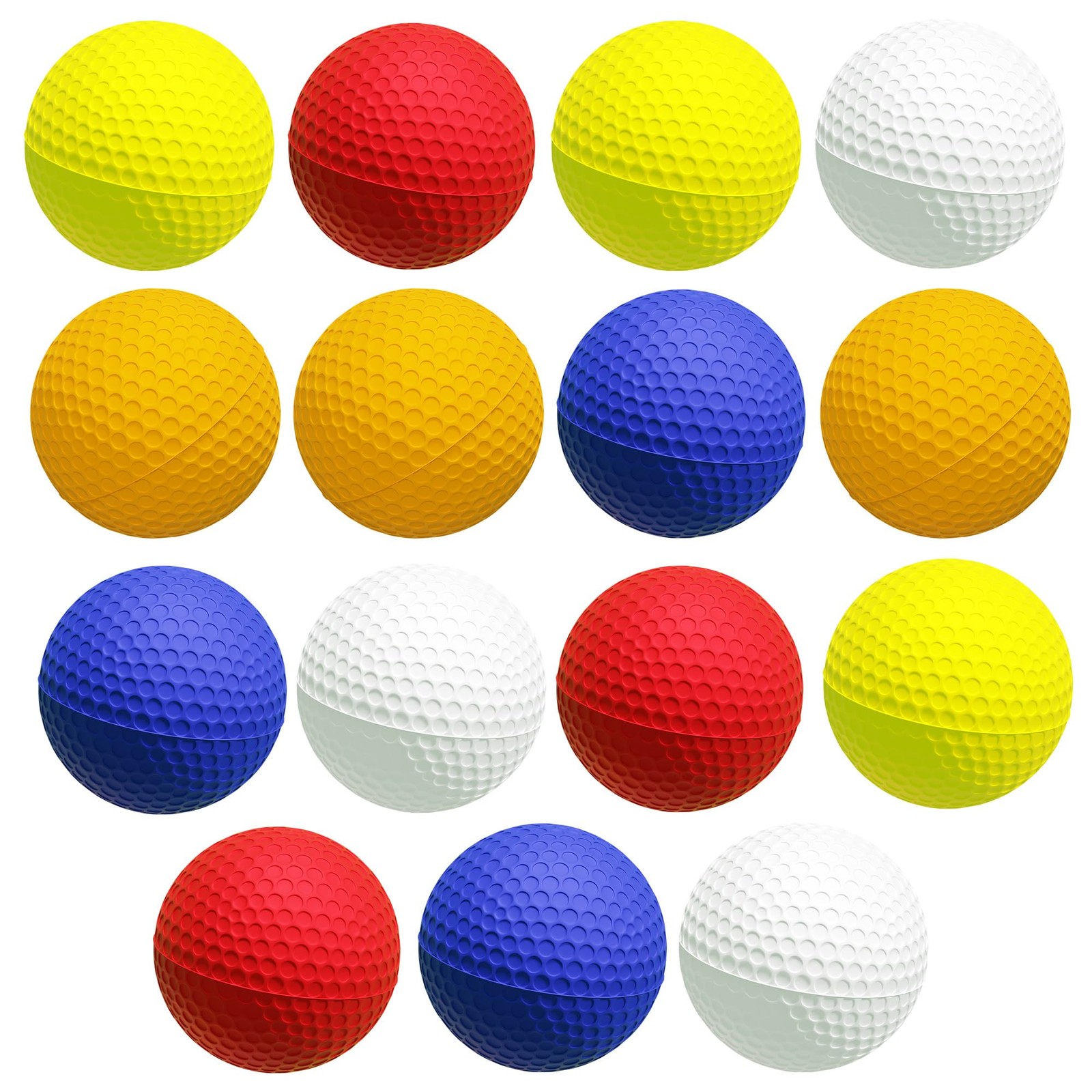 D-Xam Foam Golf Balls Bulk Practice Ball Multicolor or Orange